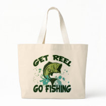 Get Reel Go Fishing Tote Bags