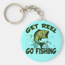 Get Reel Go Fishing Key Chain