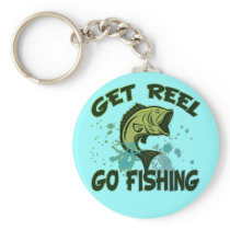 Get Reel Go Fishing Key Chain