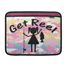 Get Reel - Little Girls Fishing Sleeves For MacBook Air