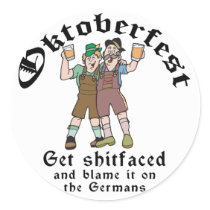 Get Shitfaced Oktoberfest stickers
