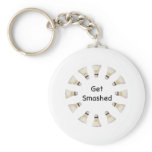 Get Smashed Badminton Key Chains