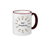 Get Smashed Badminton Mugs