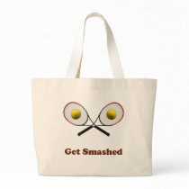 Get Smashed Tennis Tote Bags