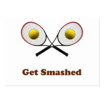 Get Smashed Tennis Business Cards
