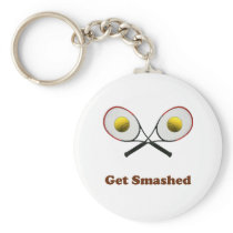 Get Smashed Tennis Key Chains