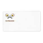 Get Smashed Tennis Personalized Shipping Label