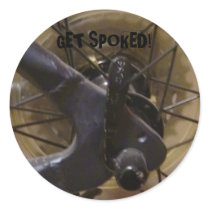 "Get Spoked!" Sticker
