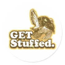 Get Stuffed Funny Thanksgiving stickers
