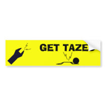 Get Tazed bumper stickers