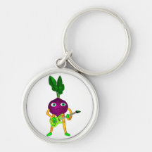 Get the Beat by eating beets Keychain