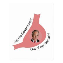 Get the Government Out of My Stomach! Postcard