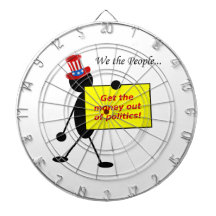 Get The Money Out of Politics Dartboard With Darts