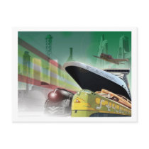 travel, vacation, postcard, boats, cars, train, air, plane, transportation, communication, beach waggon, statistics, station waggon, arithmetic mean, telferage, geometric mean, estate car, harmonic mean, automotive vehicle, expected value, beach wagon, random variable, verbal expression, Mode (statistics), prowl car, range (mathematics), electric automobile, median, hot-rod, interquartile range, human action, standard deviation, human activity, expectation operator, compact car, probability distribution, exhortation, variance, motor, Postcard with custom graphic design