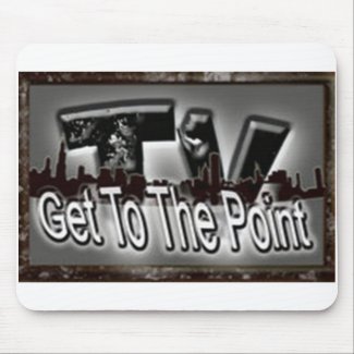 get to the point tv logo mousepad