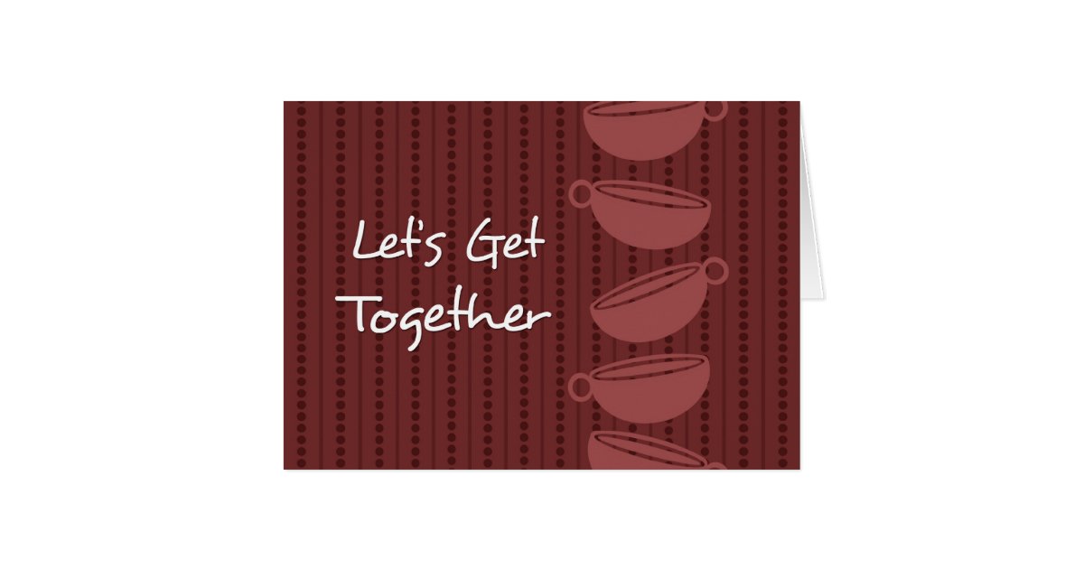 Get Together for Coffee Invitation Card Zazzle