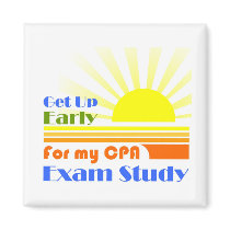 Get Up Early CPA Exam Study magnets