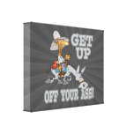 get up off your ass donkey humor gallery wrap canvas