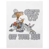 get up off your ass donkey humor personalized flyer