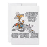 get up off your ass donkey humor custom invitations