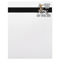 get up off your ass donkey humor letterhead template