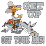 get up off your ass donkey humor photo cut out