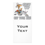 get up off your ass donkey humor custom rack card