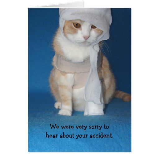 Get Well Accident/Broken Arm/Leg Greeting Card Zazzle