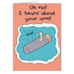 Get Well Better Soon Broken Arm Greeting Card