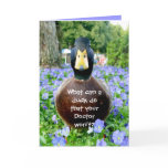 Get well card funny duck