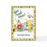 get well, greeting card, music, group,