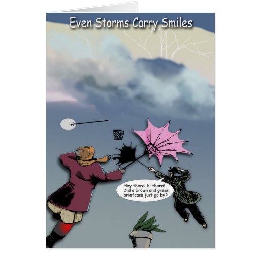 Get Well Greeting Card, Stormy No More Card