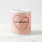 Get Well Hearts Jumbo Mug