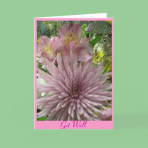 Get Well pink *customize cards