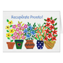 Get Well Soon Card - Spanish Greeting
