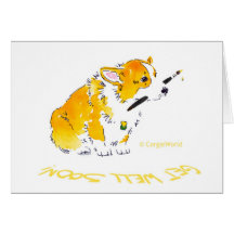 Get Well Soon Corgi Card