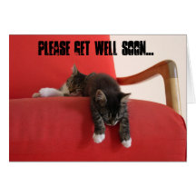 Get well soon greeting card