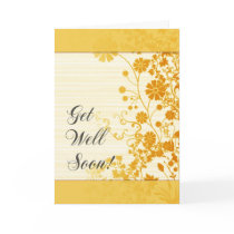 Get Well Soon (Orange) Card
