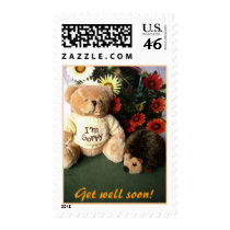 Get well soon! postage by Emazevedo Get well soon! postage