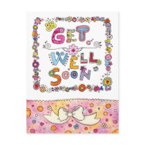 Get Well Soon postcards