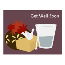 Get Well Soon Postcard postcards