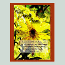 Get Well Soon Proverbs 3:5-6 Postcards postcards