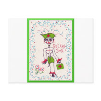 Get Well Soon Sexy Nurse Elf postcards by maryjaneslovechild Get Well Soon Sexy Nurse Elf postcards