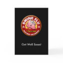 Get Well Soon Swine Flu - H1N1 cards by spacedust Get Well Soon Swine Flu - H1N1 cards