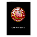 Get Well Soon Swine Flu - H1N1 Greeting Card