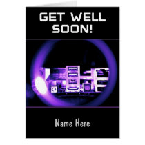 Get Well Soon USB Pink Card cards