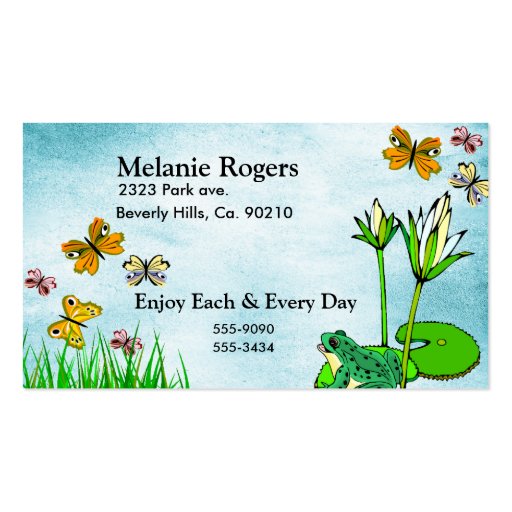 Get Well Water Pond Set Business Card