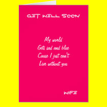 Get well wife greeting cards cards