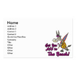 get your ass to the beach funny donkey toon business card template