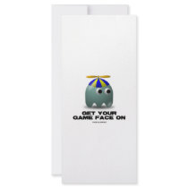 Get Your Game Face On Geek Personalized Rack Card